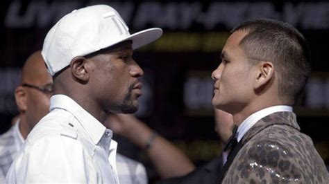 El Chino Maidana Y Floyd Mayweather Cara A Cara Antes De La Revancha