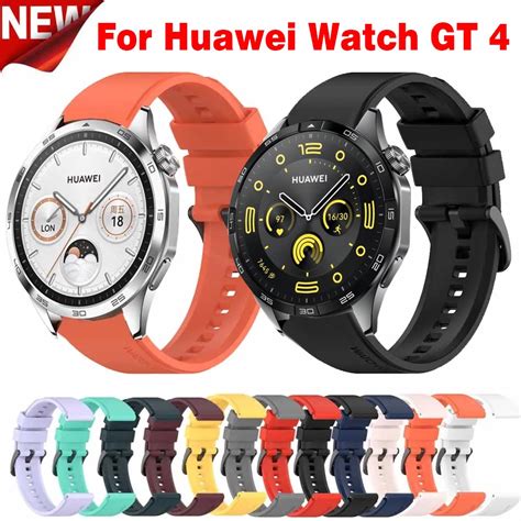 Original Silicone Strap For Huawei Watch Gt 4 46mm Smart Watch Sport Band For Huawei Watch Gt4