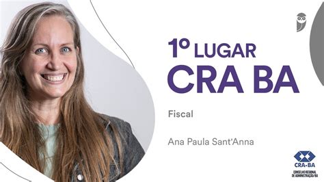 Concurso CRA BA bate papo 1º lugar para o cargo de Fiscal Ana