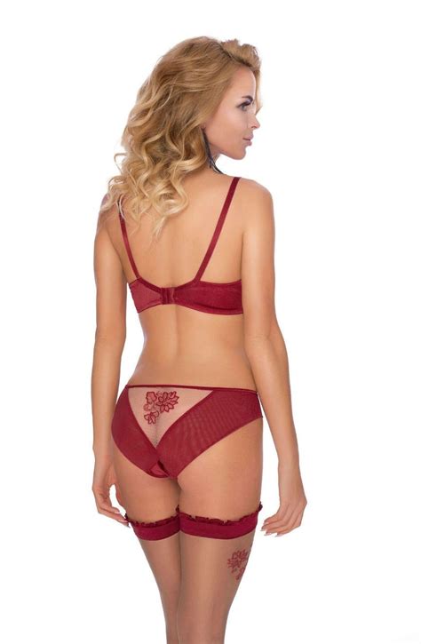 Roza Mehendi Henna Inspired Claret Soft Cup Bra Nico Lingerie