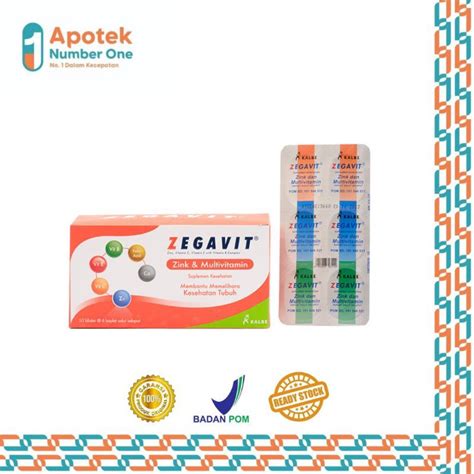 Jual Zegavit Tablet Multivitamin Dan Mineral Shopee Indonesia