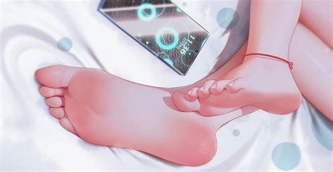 Wallpaper Qizhu Anime Girls Barefoot Feet 2274x1181 Dictator0