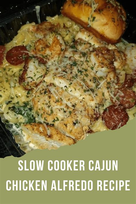 Slow Cooker Cajun Chicken Alfredo Recipe