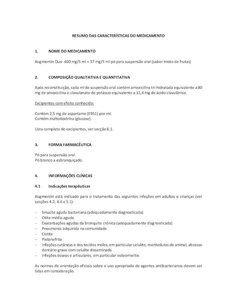 PDF RESUMO DAS CARACTERÍSTICAS DO MEDICAMENTO 1 NOME 2019 11 6