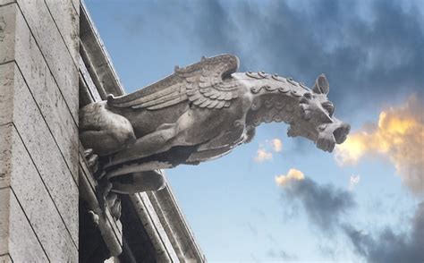 Gothic Gargoyles On Buildings