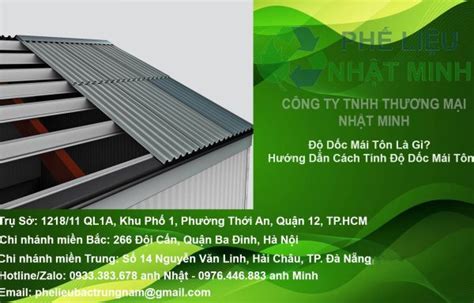 Độ Dốc Mái Tôn Là Gì Hướng Dẫn Cách Tính Độ Dốc Mái Tôn Chi Tiết Nhất 🏆【nhật Minh®】 Tháng 042024