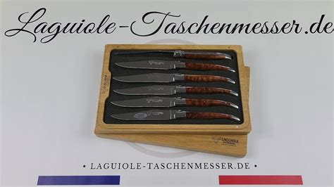 Laguiole En Aubrac Steakmesser Set Schlangenholz YouTube