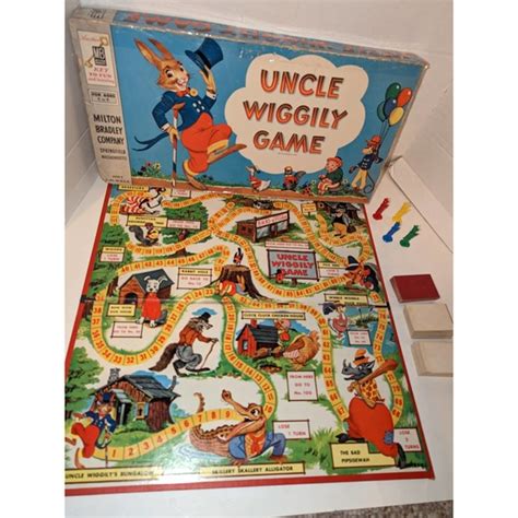 Milton Bradley Games Vintage 954 Uncle Wiggily Board Game Childrens