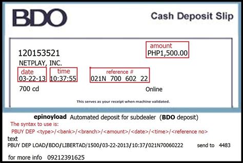 Automated Deposits Epinoyload