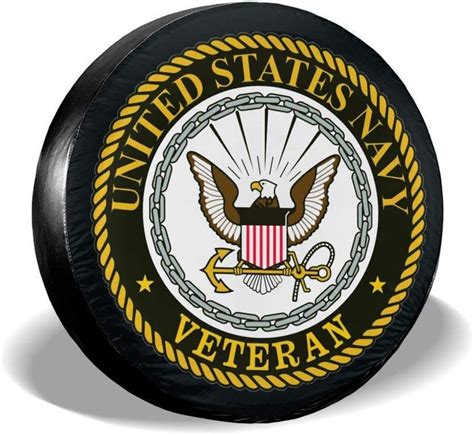 Tcolivia Us Navy Veteran6 Spare Tire Cover£¬ Universal