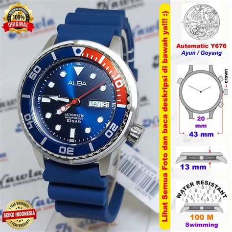 Jual Alba Automatic Al X Tuna Blue Pepsi Jam Tangan Pria Al