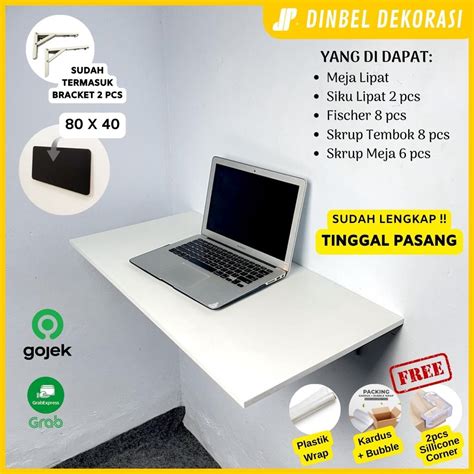 Jual Meja Lipat Dinding X Meja Komputer Meja Belajar Meja