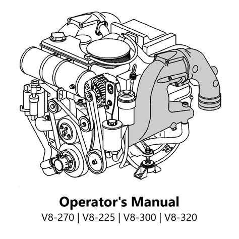 Volvo Penta Marine Industrial Engine V8 270 V8 225 V8 300 V8 320