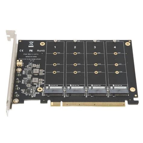 TMISHION Adaptateur PCIE M 2 Adaptateur M 2 PCIE NVMe M 2 Vers PCIe 4 0