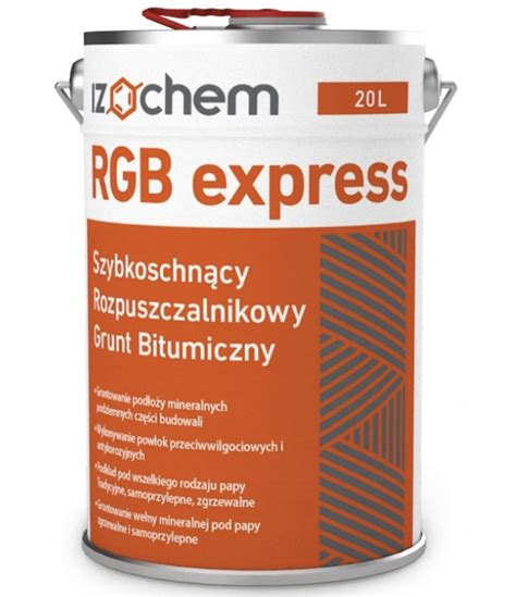 Grunt Bitumiczny Izochem Rgb Express L Rgbexpress L Dobra Cena