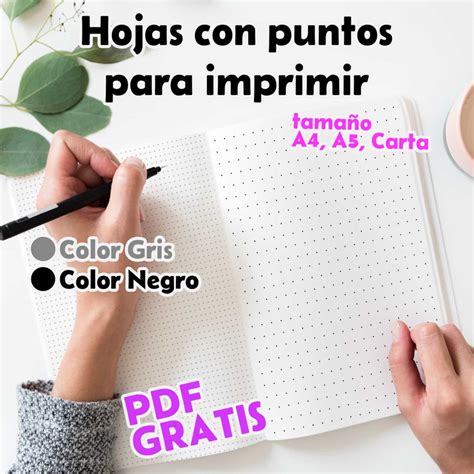 Hojas De Puntos Para Imprimir Gratis En Pdf Tama Os A A Y Letter