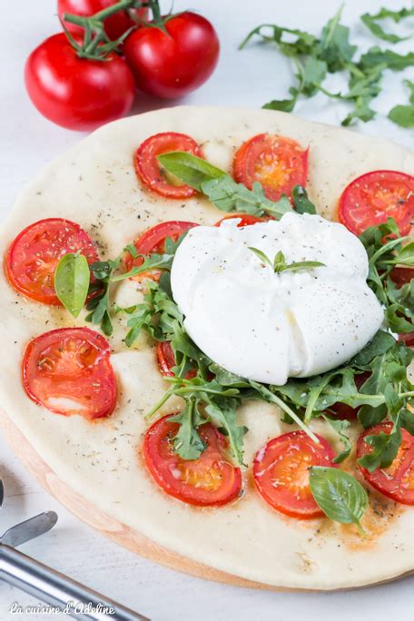 Pizza Blanche à La Burrata Tomate Et Roquette La Cuisine Dadeline