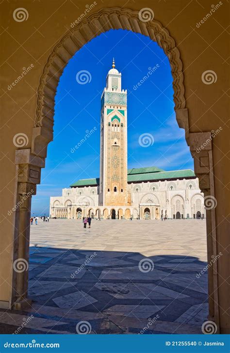 Mosquée Casablanca De Hassan Ii Photo Stock Image Du Afrique Sacré 21255540