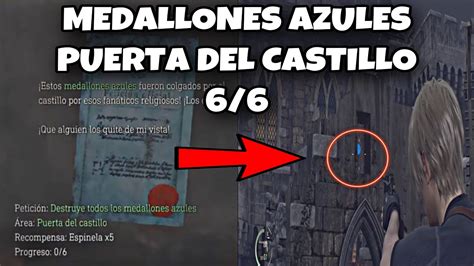 MEDALLONES AZULES PUERTA DEL CASTILLO TODAS LAS UBICACIONES