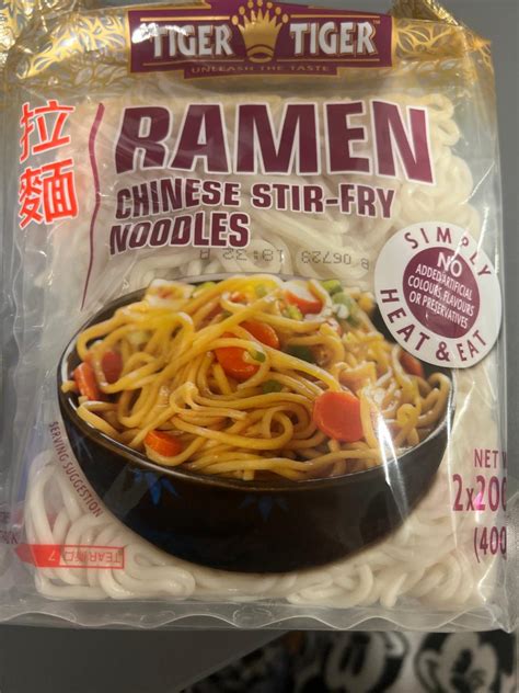 Ramen Chinese Stir Fry Noodles Tiger Kalorie Kj A Nutriční Hodnoty