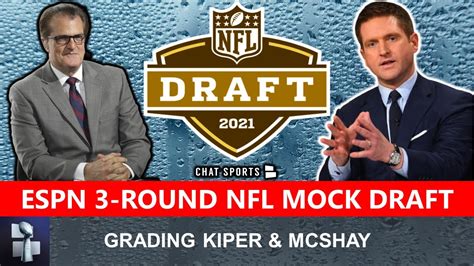 Nfl Mock Draft 2021 Grading Mel Kiper Jr And Todd Mcshays 3 Round Mock