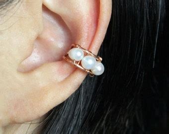 Pearl Ear Cuff Etsy