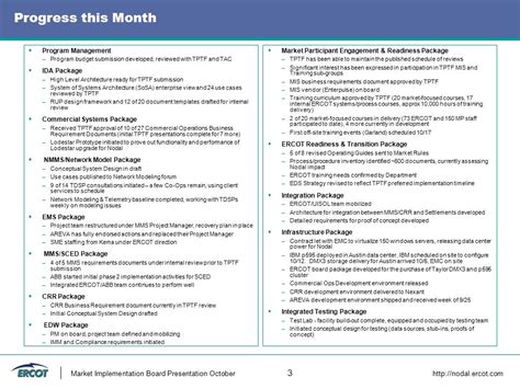 Market Implementation Board Presentation October 1 Texas Nodal Market