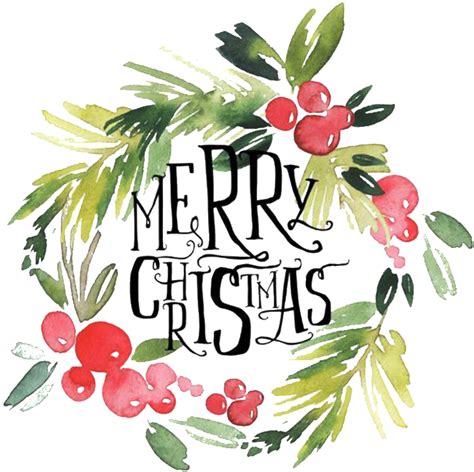 Watercolor Christmas Wreath Png Transparent Hd Photo Png Mart