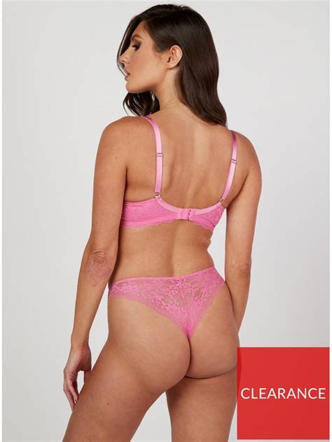 Boux Avenue Mollie Thong Bubblegum Pink Uk