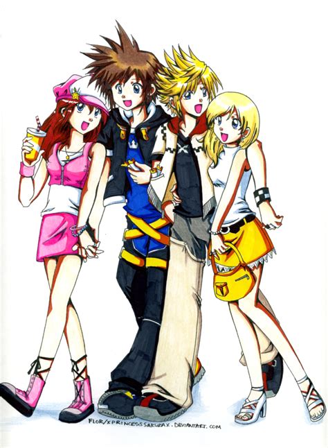 Roxas And Namine Sora And Kairi