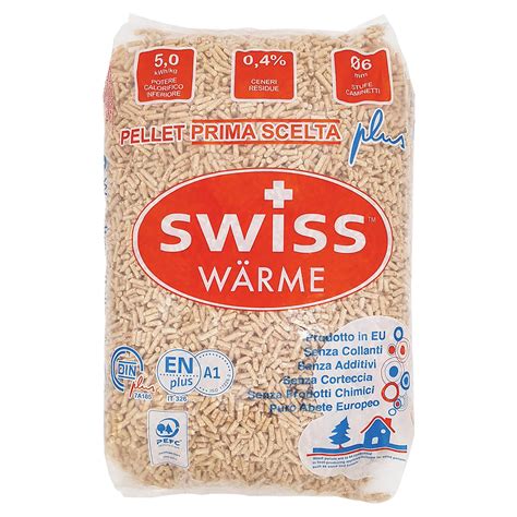 Pellet Di Abete Swiss Warme Enplus A Kg