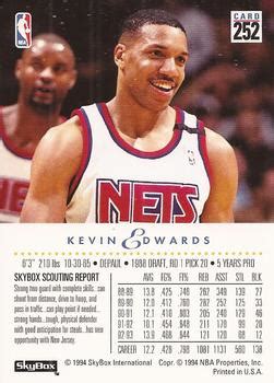 1993 94 SkyBox Premium 252 Kevin Edwards Trading Card Database