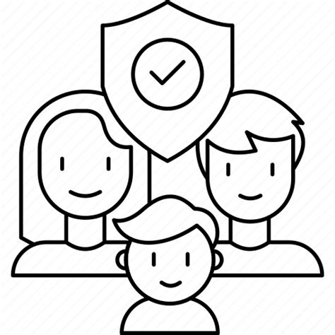 Family protection, family insurenc, parents, son icon - Download on Iconfinder