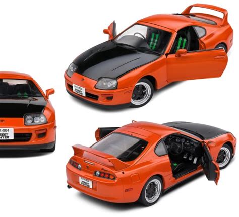 1 18 Toyota Supra Mk4 A80 Streetfighter Orange 1993 Solido Model