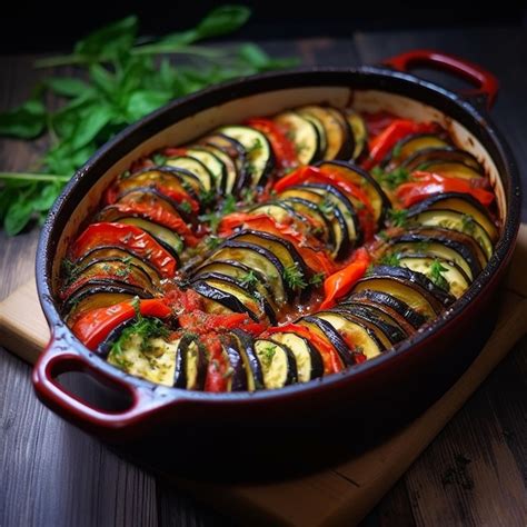 Premium Ai Image Ratatouille French Stewed Vegetable Dish With