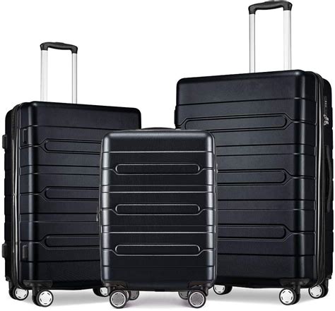 Amazon Fochier Piece Expandable Luggage Sets For Women Man