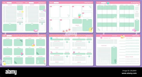 Funny Planner Templates Daily Weekly Monthly And Yearly Planners