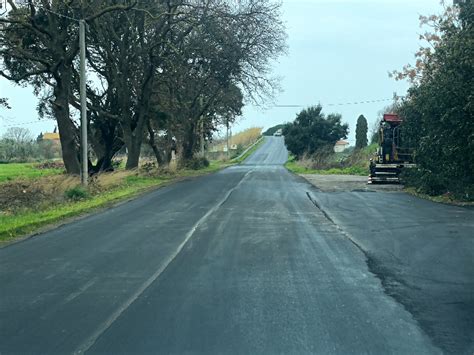 Montalto Marina Conclusi I Lavori Di Asfaltatura In Strada Delle