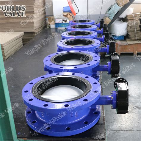 Awwa C504 C207 Double Flange Ductile Iron Butterfly Valves Replaceable