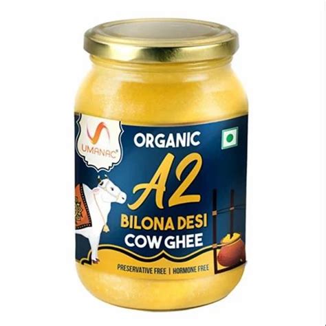 UMANAC Premium A2 Organic Bilona Desi Cow Ghee Immunity Booster 500