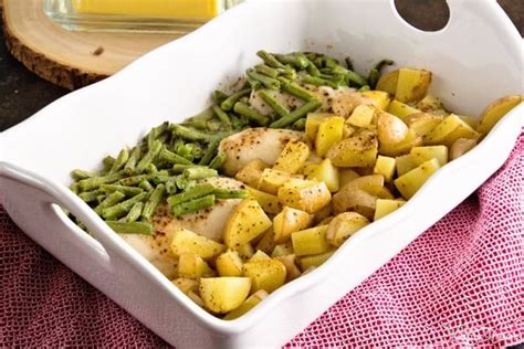 Green Beans Chicken Potatoes One Pan Dinner Julie S Eats Treats