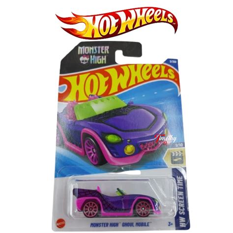 Jual Hot Wheels Monster High Ghoul Mobile Ungu Gelap Shopee Indonesia