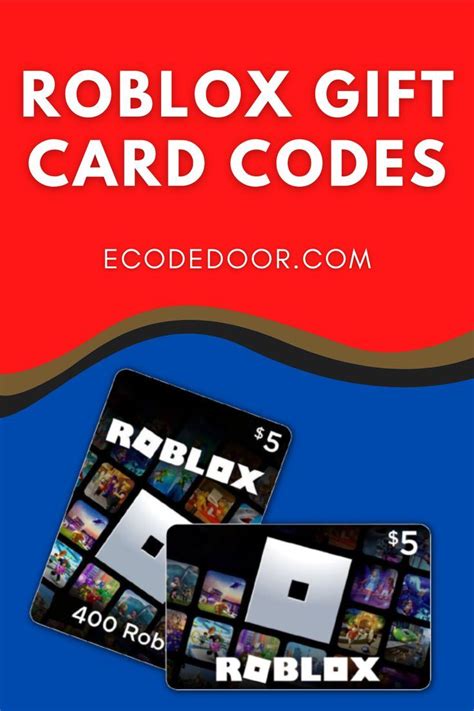 Roblox Gift Card Codes Artofit