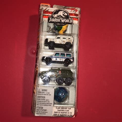 2018 Matchbox Jurassic World Island Transport Team 5 Pack BATTLE