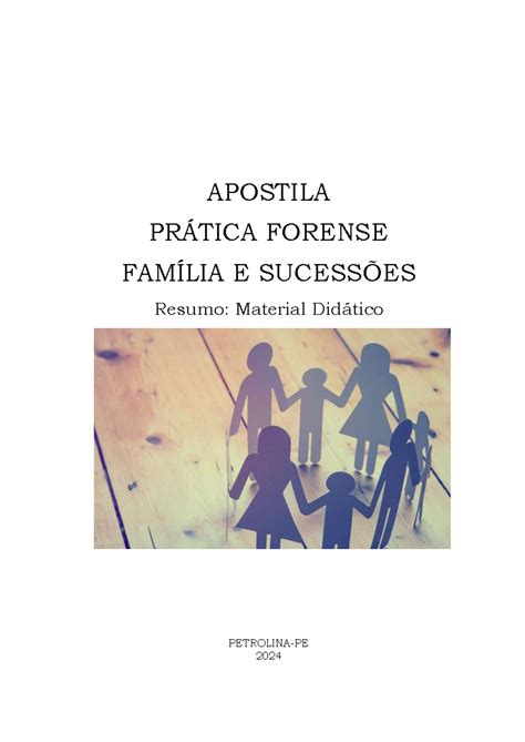 Apostila Pr Tica Forense Fam Lia E Sucess Es Apostila Pr Tica