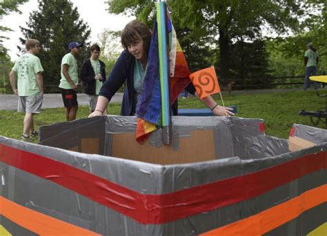 Great Cardboard Boat Regatta Gallery The Daily Egyptian