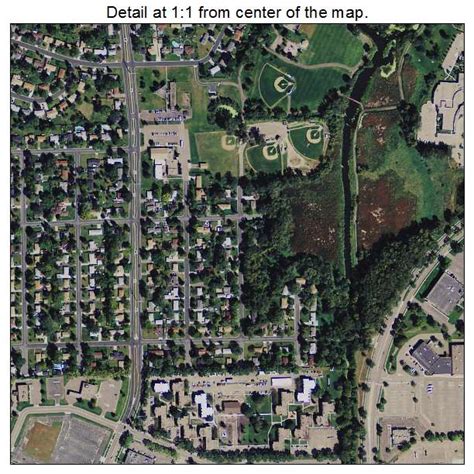 Aerial Photography Map of Brooklyn Center, MN Minnesota