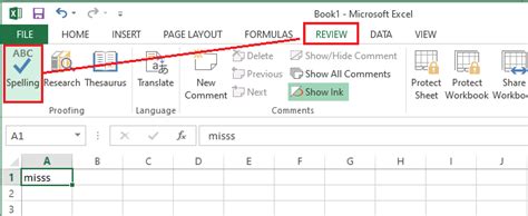 Ms Excel How To Use Spell Check Javatpoint