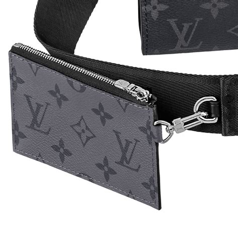 Gaston Wearable Wallet Luxury Monogram Eclipse Canvas Louis Vuitton