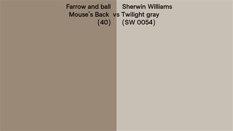 Farrow And Ball Mouse S Back Vs Sherwin Williams Twilight Gray Sw